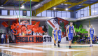 Mecz I ligi PZKosz pomiędzy  a Legią Warszawa. W hali na Bemowie Legia wygrała 76:69, dn. 19.12.2015.