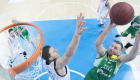 Mecz o mistrzostwo I ligi PZKosz, pomiędzy Legią Warszawa a MKS Znicz Basket Pruszków, dn. 10.01.2015 w Warszawie. Legia wygrała 97:68.