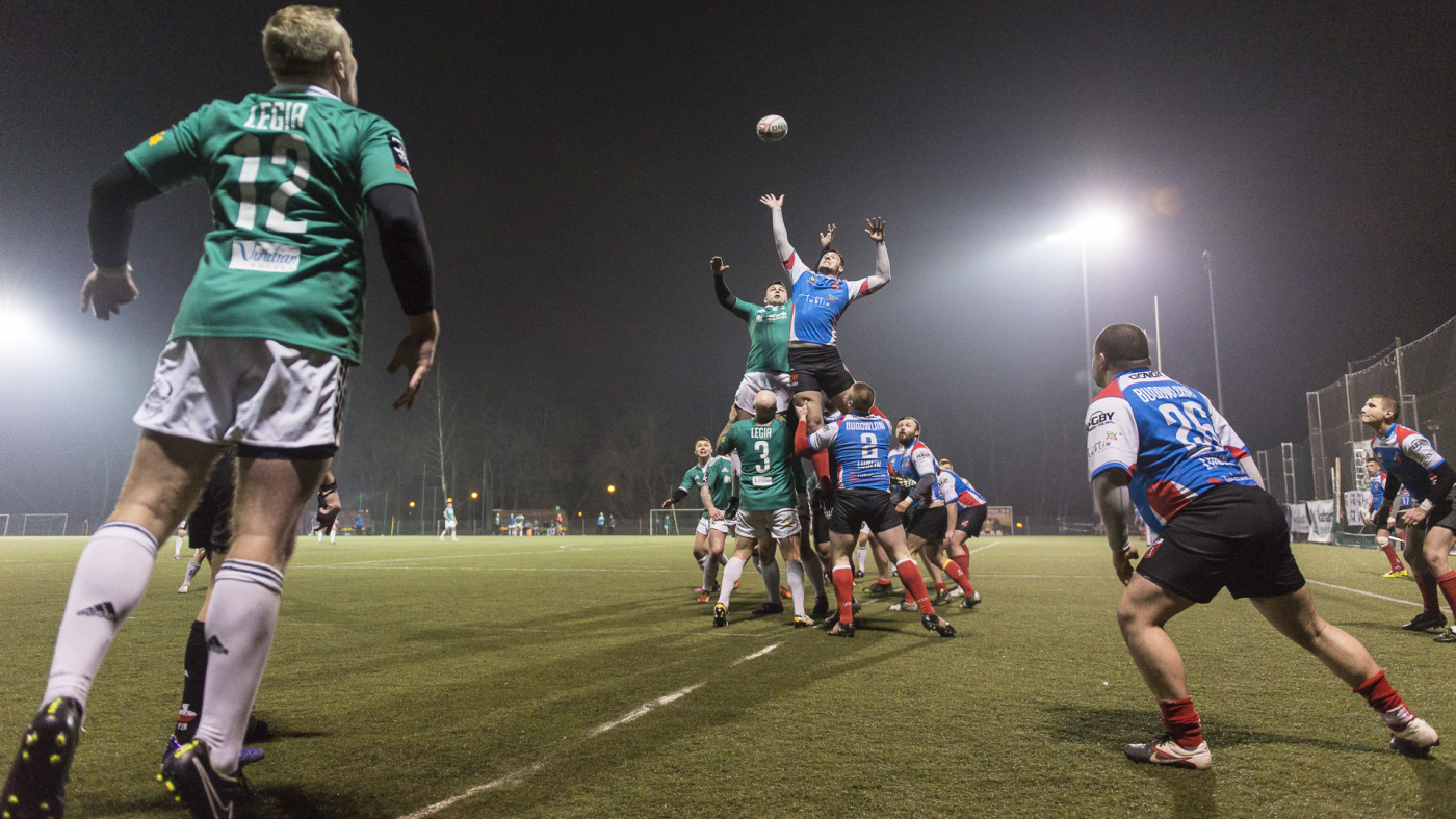 Mecz I ligi rugby RC Legia - Budowlani Lublin 10:26. Warszawa, d Mecz I ligi rugby RC Legia - Budowlani Lublin 10:26. Warszawa, dn. 28.03.2015.